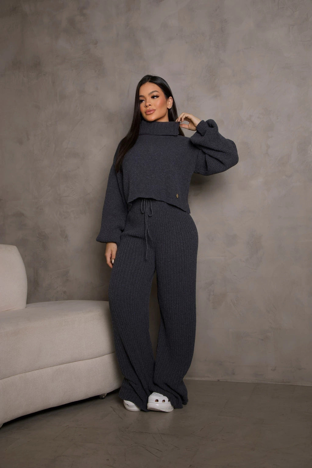 Conjunto Tricot Calça e Blusa