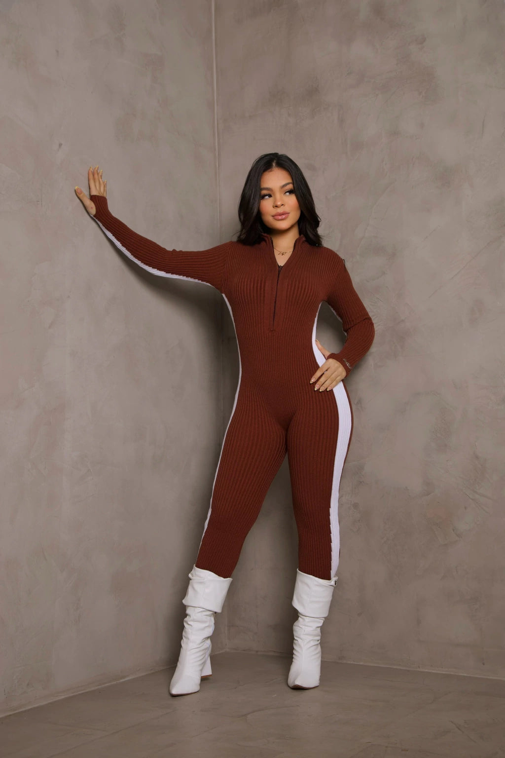 Macacão Tricot com Zíper LR