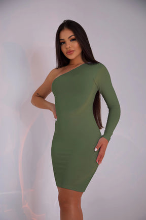 VESTIDO MANGA ÚNICA BASIC