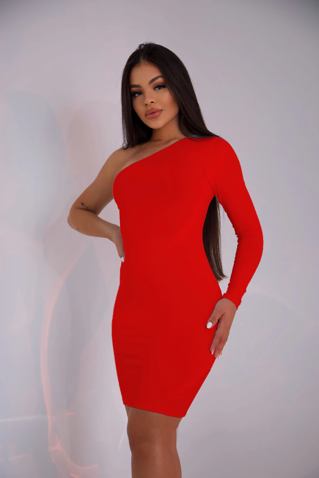 VESTIDO MANGA ÚNICA BASIC